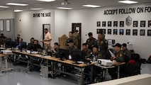 U.S.-ROK follow-on forces operate out of an alternate air operations center for the Korea Flight Training 2024 exercise at Kunsan Air Base, ROK