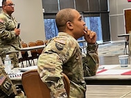 Lt. Col. Jody Wright, Commander of the Fort Stewart SRU, listens to best practices shared by other SRU commanders