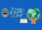 DLA and Earth Day 2024 logos.