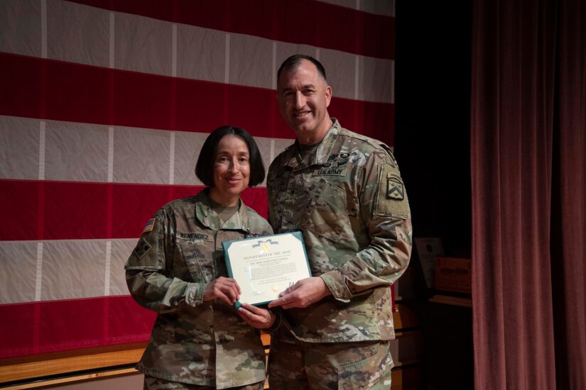 CSM Wendy Menendez  Award presentation