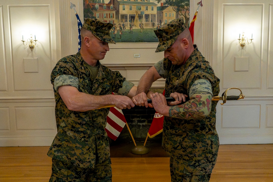 SgtMaj Singley & MGySgt Benedict