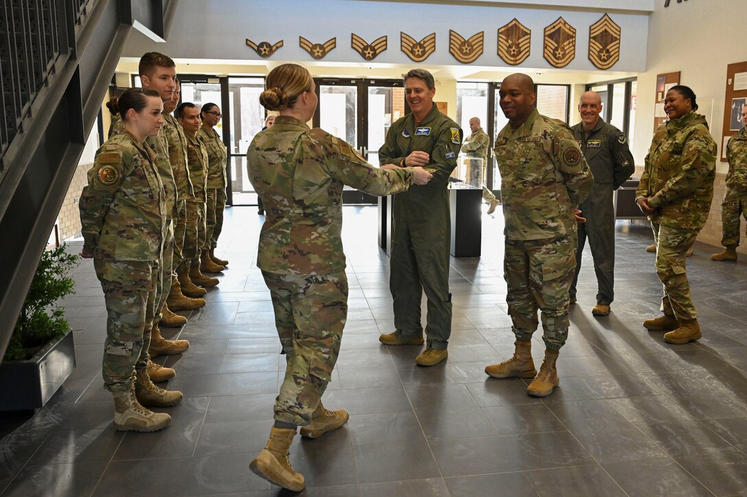 Eighth Air Force commander visits Raider country
