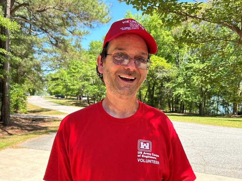 Jason Mock Bailey, volunteer campground park attendant with the U.S. Army Corps of Engineers, Savannah District, stationed at the Watsadler Campground located in Hartwell, Georgia, found a renewed sense of purpose and self-worth working as a volunteer after he suffered life-threatening injuries from a terrible accident in 1991.