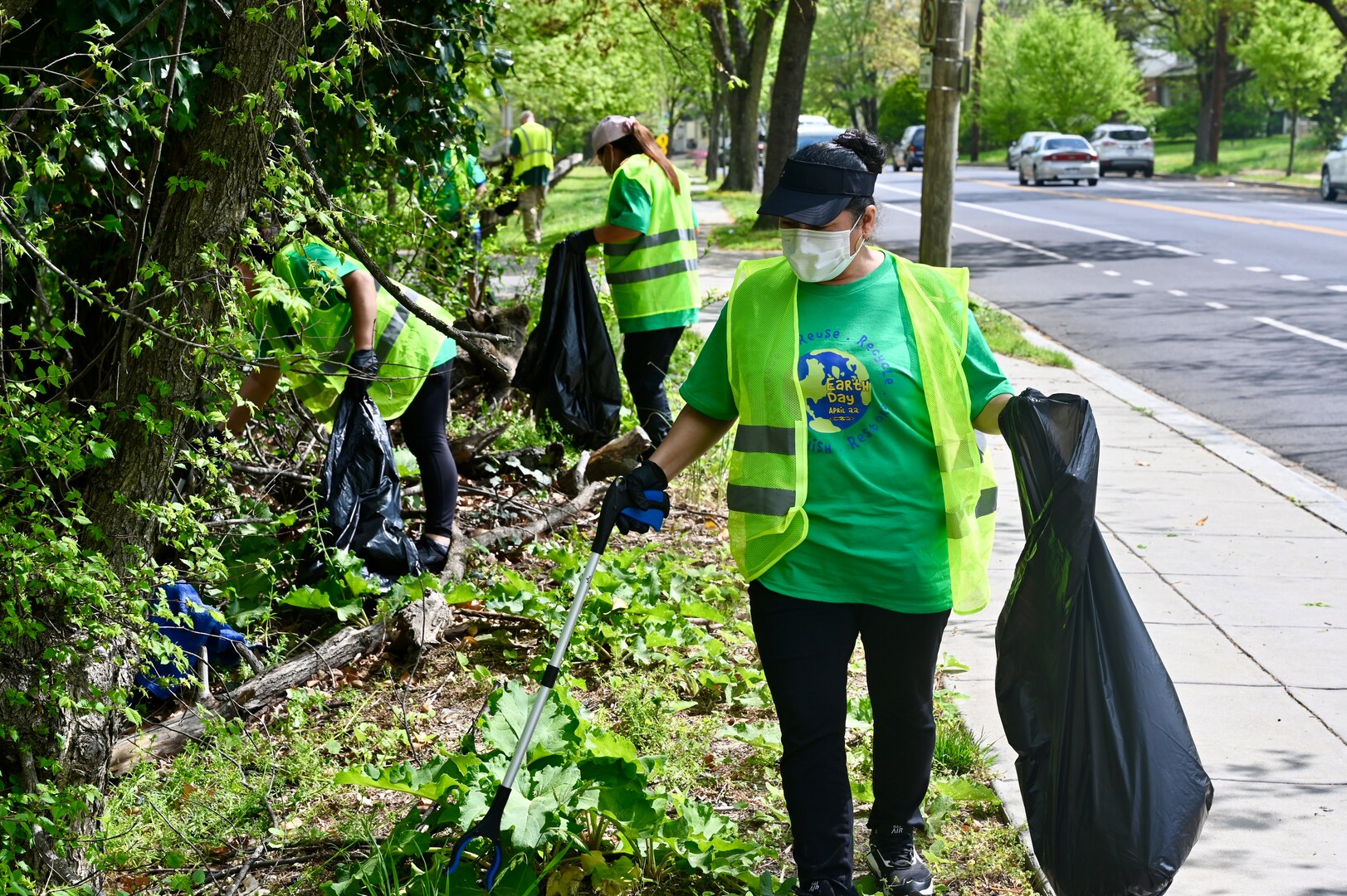 In recognition of Earth Day, members of the District of Columbia National Guard and D.C. Operations-DCNG teamed for an Earth Day cleanup at Fort Dupont Park in Washington, D.C., on April 18, 2024.  The D.C. National Guard's Environmental Office promotes environmental stewardship and collaborated with the U.S. National Park Service to determine what areas in the District could best utilize volunteer support.  Earth Day is celebrated globally on April 22.