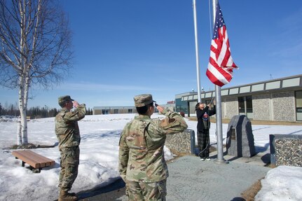 Alaska Air National Guard officer shares story with Service High JROTC