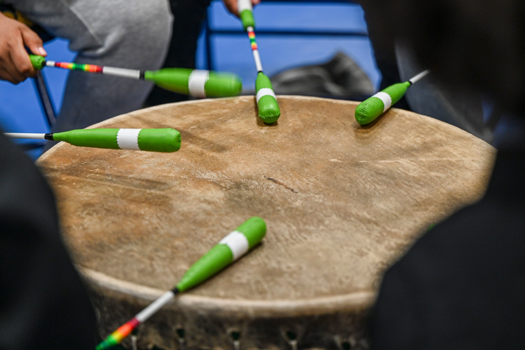 A close-up picture of a drum.