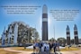 A group of student interns and developmental employees take a tour of the Strategic Systems Programs (SSP) field site Strategic Weapons Facility-Atlantic (SWFLANT). They are standing in front of the missile display at SWFLANT's headquarters building. SSP is the command that holds the cradle-to-grave responsibility for the submarine-launched ballistic missile system. SSP oversees all aspects of research, development, production, logistics, storage, repair, and operational support for the system.