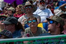 People watch planes.