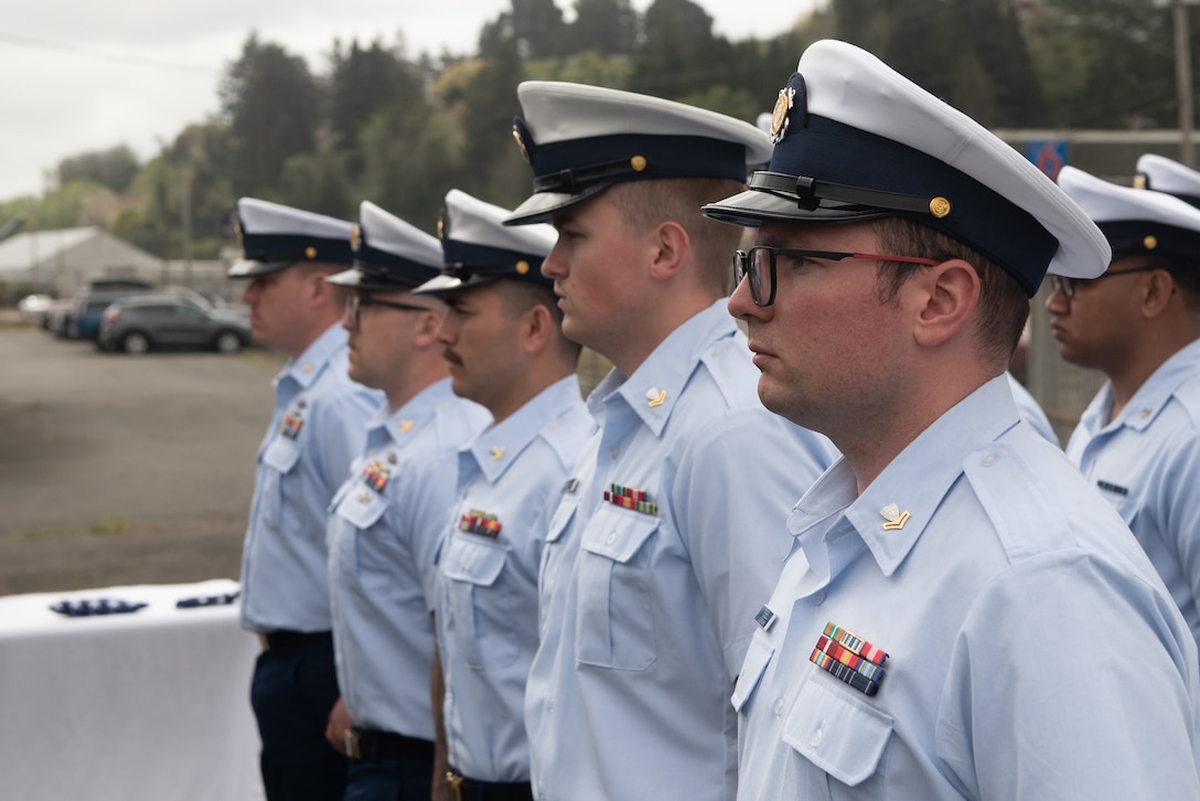 Coast Guard holds decommissioning ceremony for USCGC Orcas in Coos Bay, Oregon