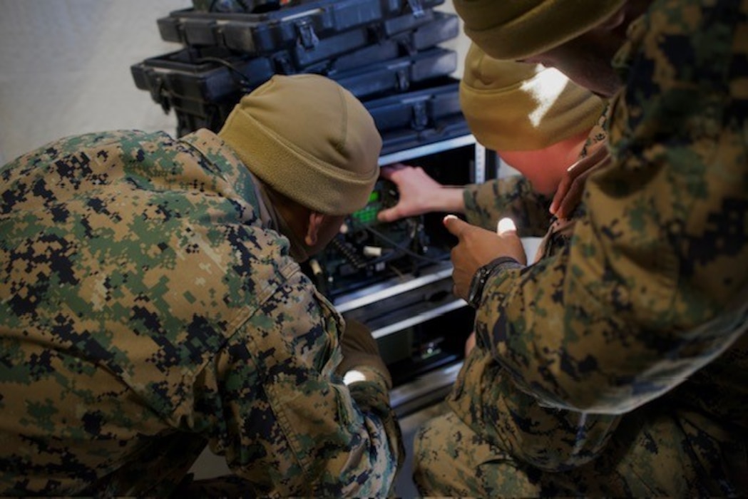 During 6th Communication Battalion’s March IDT period, Marines improved upon their skills to establish various forms  of communication during the StrapEx in preparation for the upcoming Battalion Field Exercise.