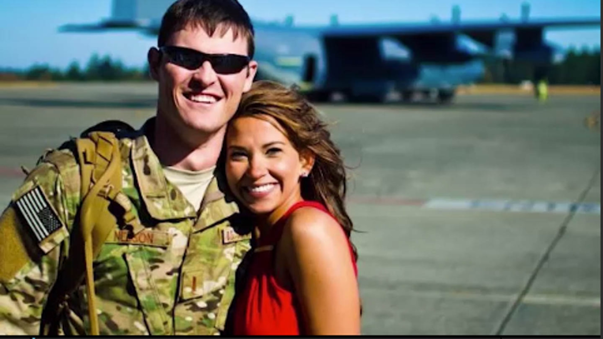 U.S. Air Force 1st Lt. Nate Nelson, 22d Special Tactics Squadron intelligence officer, poses for a photo with his wife Jennifer at McChord Air Force Base, Washington in 2012. Nelson deployed three times to Afghanistan in support of Operation Enduring Freedom. (Courtesy photo)
