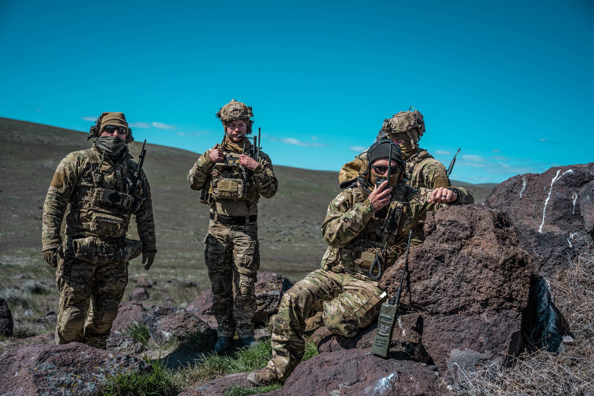 Photos of Airmen during exercise