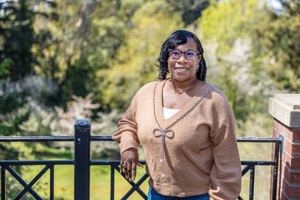 Motisola McKinnon, workforce development branch head, Code 1182, Command University, was recently recognized for her work on Equal Employment Opportunity at Puget Sound Naval Shipyard & Intermediate Maintenance Facility in Bremerton, Washington. (U.S. Navy photo by Jeb Fach)