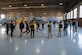 U.S. Air Force Airmen assigned to the 757th Aircraft Maintenance Squadron participate in an icebreaker exercise during Mindful Maintainer Day at Nellis Air Force Base, Nevada, March 28, 2024. Airmen participate in a variety of team building activities and hear from different base agencies to learn how to manage and combat life stressors during Mindful Maintainer Day. (U.S. Air Force photo by Senior Airman Megan Estrada)