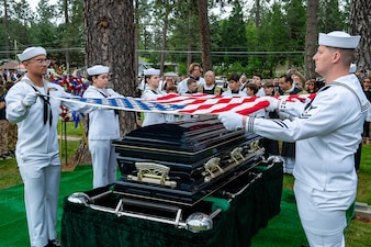 Lt. Cmdr. Louis "Lou" Conter funeral in Grass Valley, Calif.