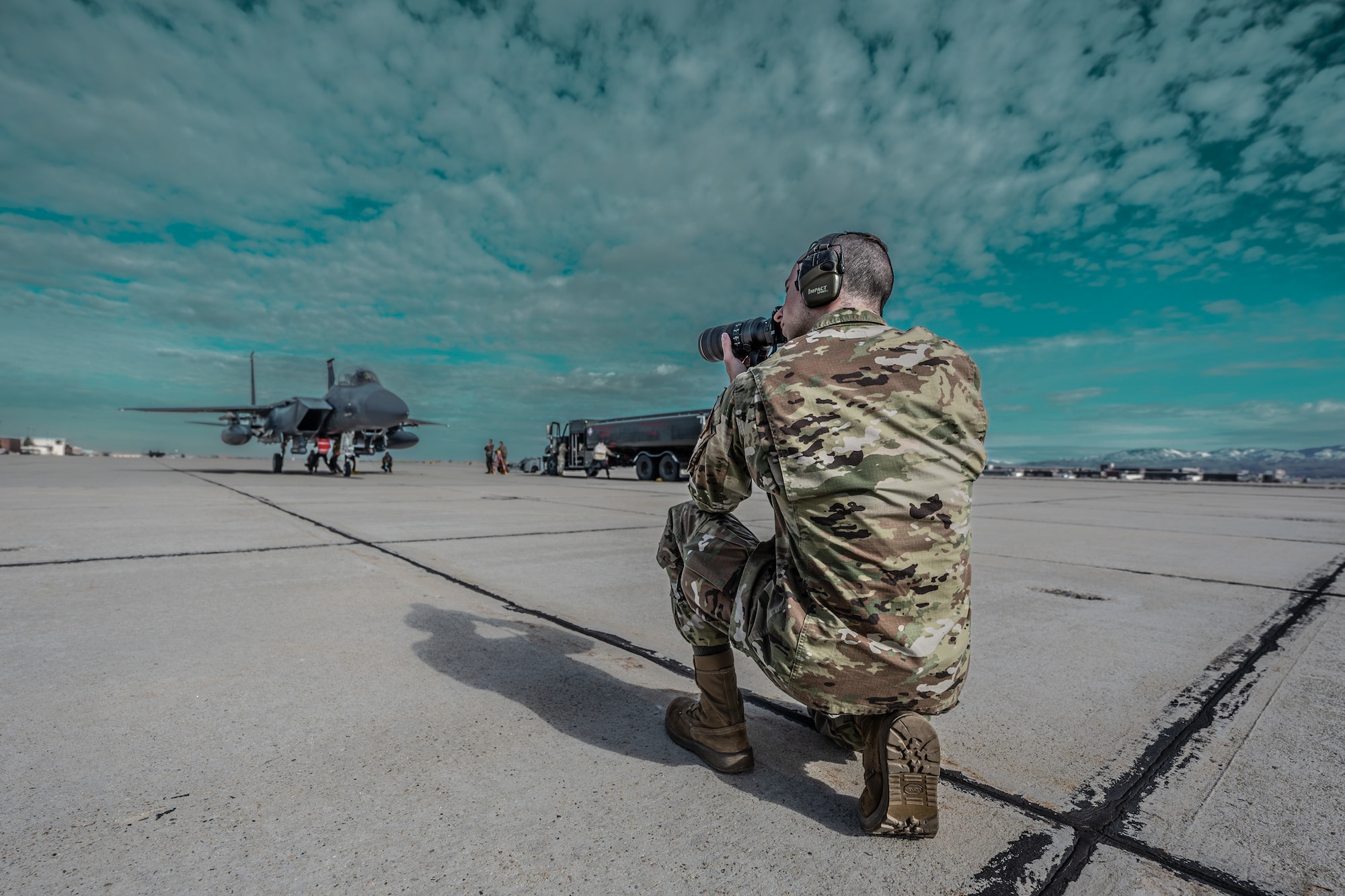 Photo of Airmen during exercise