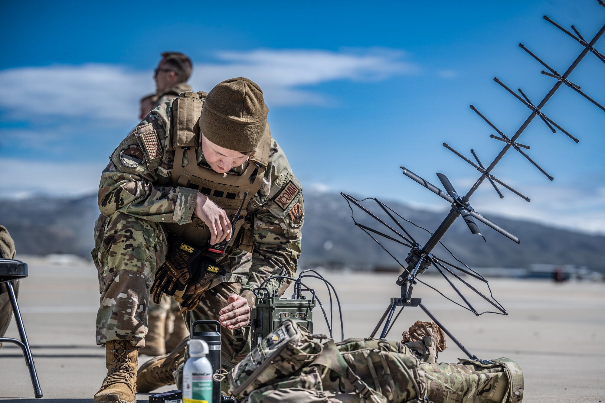 Photo of Airmen during exercise