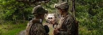 Ground Marines in the field navigating