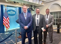 Three men at the White House.