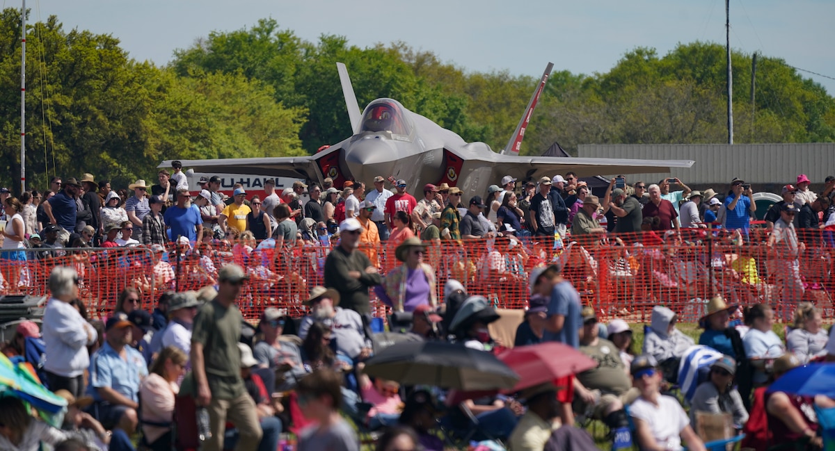 Spectators attend the Beyond the Horizon Air and Space Show at Maxwell Air Force Base, Ala. April 6, 2024.