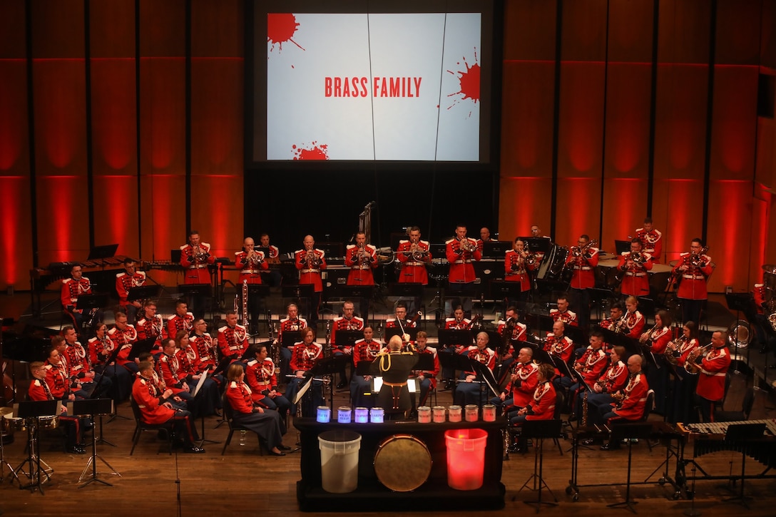 Marine Band brass section featured at the Young People's Concert on Feb. 10, 2024.