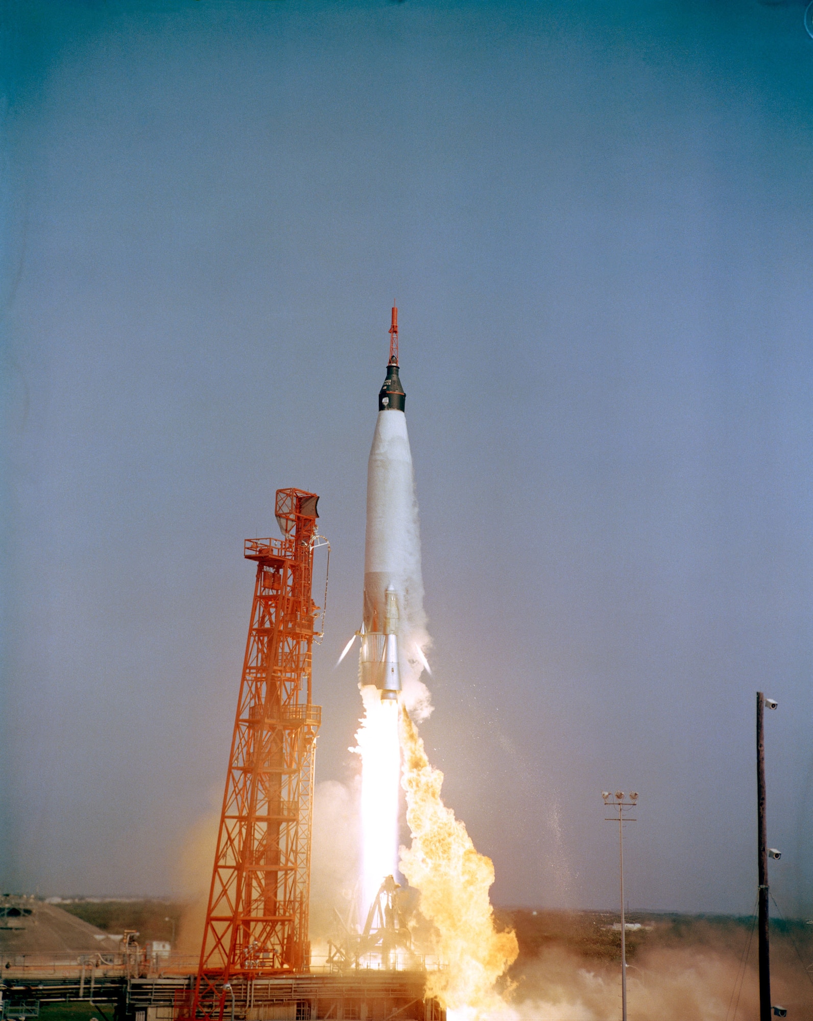 Liftoff of Mercury Atlas 9