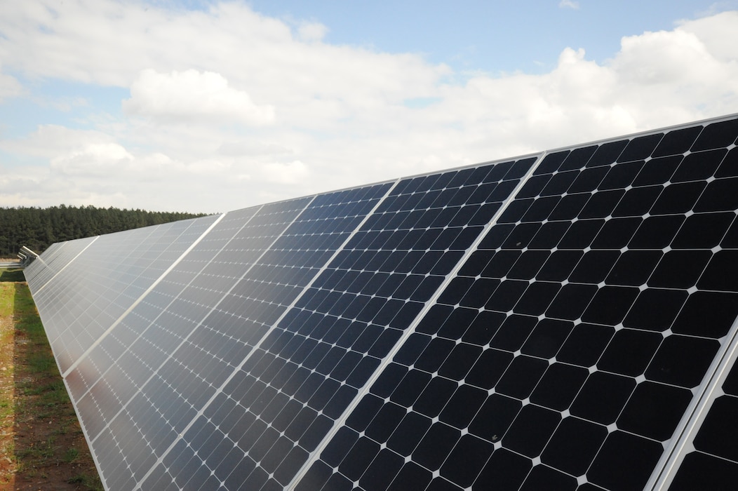 A photo of solar panels.