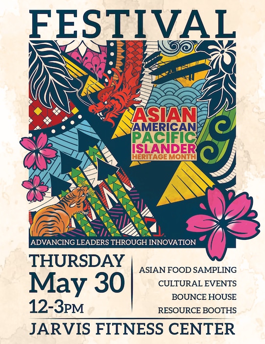 A free festival on Thursday, May 30 from noon to 3 p.m. at Jarvis Fitness Center at Wright-Patterson AFB.