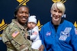 Dr. (Maj.) Kate Rubins, NASA astronaut and an Army Reserve Soldier with the 75th Innovation Command, poses for a photo during the Pentagon's annual 