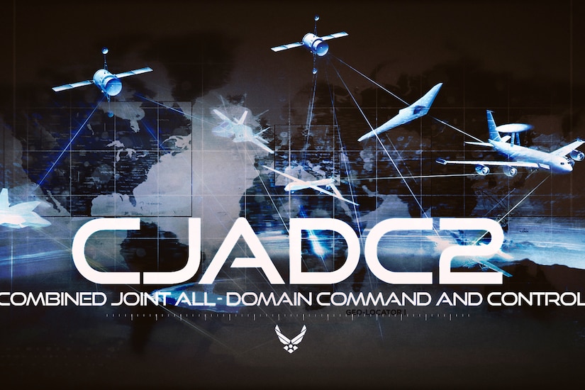 Graphic illustration of the Combined, Joint All-Domain Command and Control initiative.
