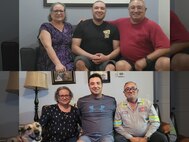 Daniel Pereyra, his parents Lisa, and his father, USMC GySgt and US Army Staff Sgt retired Hector Pereyra.