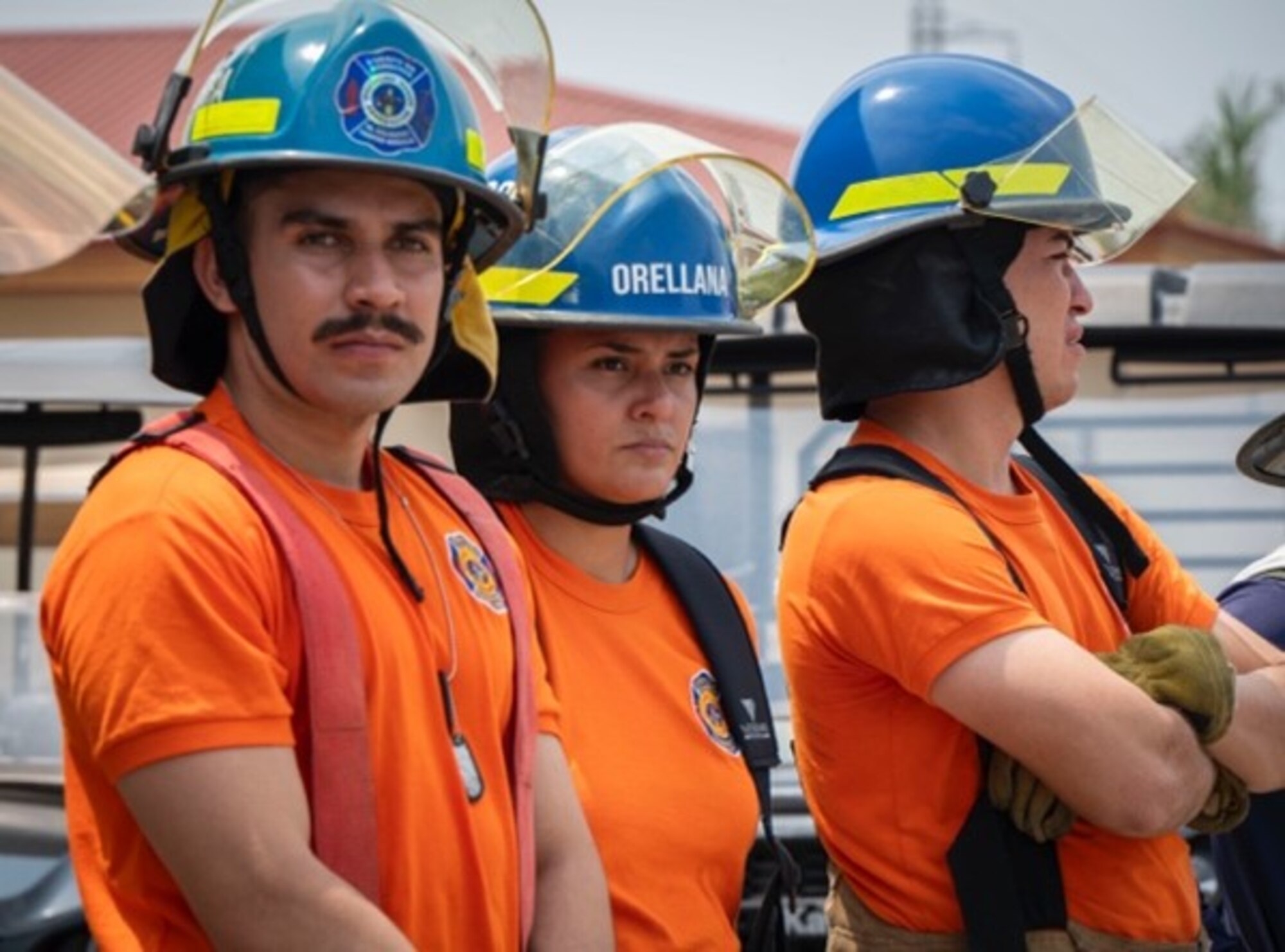 A photo of a group of firefighters.