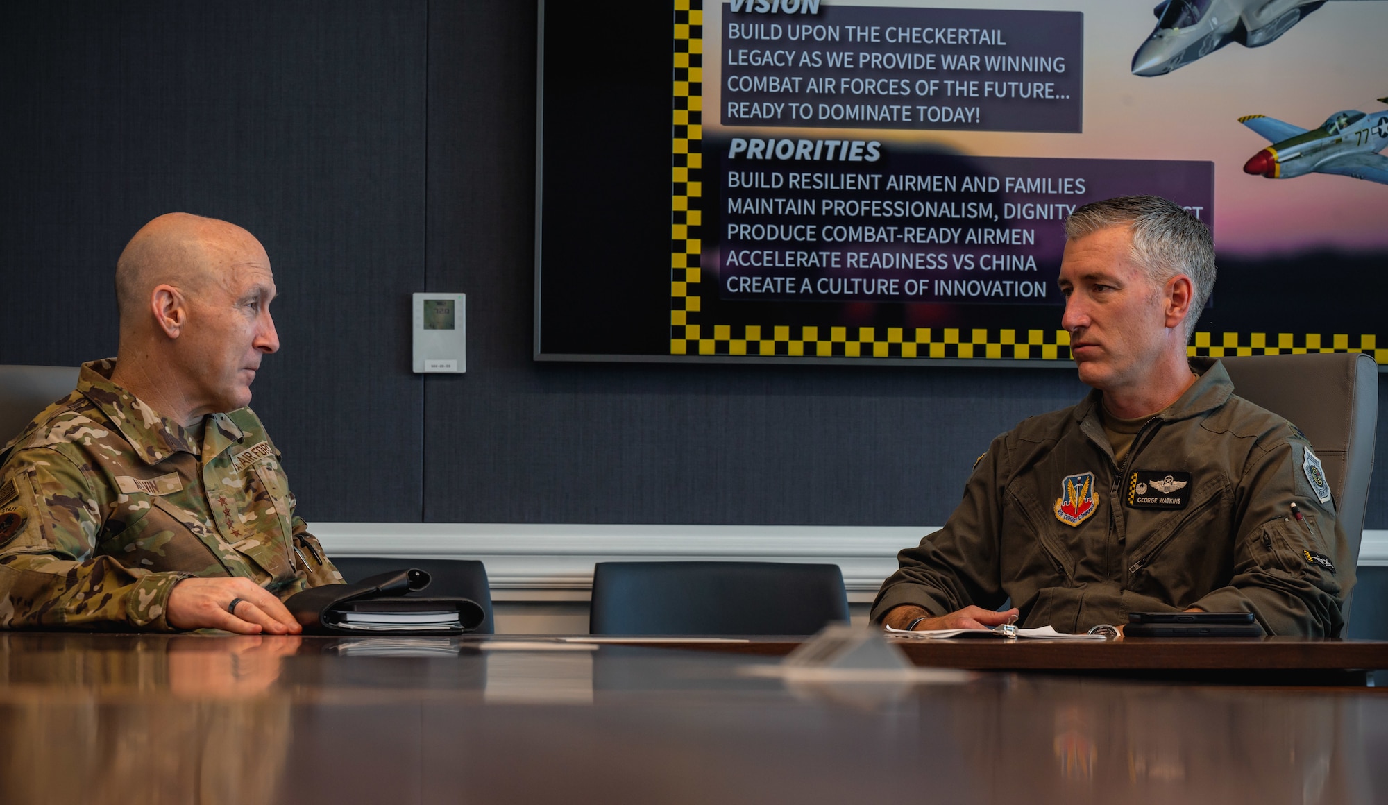 CSAF speaks with leadership