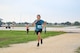 Eduardo Barajas, a 16-year-old top runner, finishes first in the Alcohol Awareness Month 5K at Wilford Hall Ambulatory Surgical Center, Joint Base San Antonio-Lackland, Texas, April 27, 2024. Barajas shared he enjoys cross country and has run in over 10 other 5Ks. (Air Force photo by Senior Airman Melody Bordeaux)