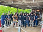 Members of U.S. Coast Guard Forces Micronesia/Sector Guam provide instruction in search and rescue planning and operations during a SAR exercise with partners in the Pohnpei State, Federated States of Micronesia, on April 18, 2024. The exercise involved comprehensive seminars and functional drills designed to strengthen SAR response across the region. Key components of the training included SAR system fundamentals, alerting procedures, communications, and a SAR OPS software demonstration, alongside an overdue vessel check sheet exercise. Participants included the Pohnpei State Division of Fire and Emergency Services and Pohnpei Division of Fish and Wildlife. (U.S. Coast Guard photo by Lt. Henry Dunphy)