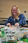 Chelsey Steffen, a Security Specialist at Strategic Weapons Facility, Atlantic, makes a creation during the DoD FIRST Lego course at Naval Submarine Base Kings Bay, Ga., April 23-24. The program provides elementary, middle and high school teachers with kits and skills to assist with teaching children ages 4 to 18 about science, technology, engineering, and math (STEM) through engaging, hands-on learning.