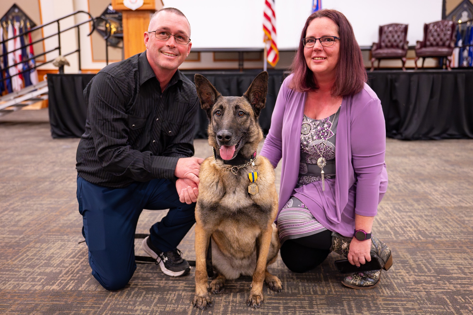 FFarah, military working dog, retires after 10 years of dedication to USAF