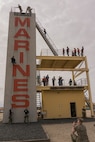 Educators from Recruiting Stations Chicago, Kansas City and Saint Louis conduct the rappel tower as part of the 2024 Educator’s Workshop at MCRD San Diego, California, April 25, 2024. Participants of the workshop visit MCRD San Diego to observe recruit training and gain a better understanding about the transformation from recruits to United States Marines. Educators also received classes and briefs on the benefits that are provided to service members serving in the United States armed forces. (U.S. Marine Corps photo by Lance Cpl. Alexandra M. Earl)