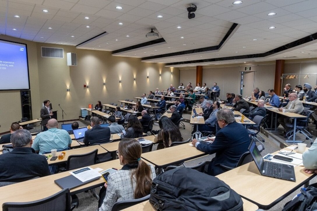 Binghamton University hosted the NextFlex hybrid electronics community on April 18 for a day of expert presentations, breakout sessions on technology and manufacturing topics, and networking.  Seventy-five attendees from industry, academia, and government convened to provide presentations in two technical sessions.