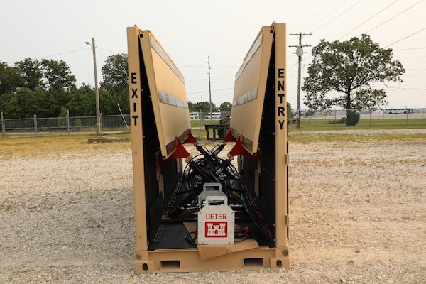 DETER is an active vehicle barrier that serves as an expedient access control solution to protect critical assets and soft targets from vehicular attack.