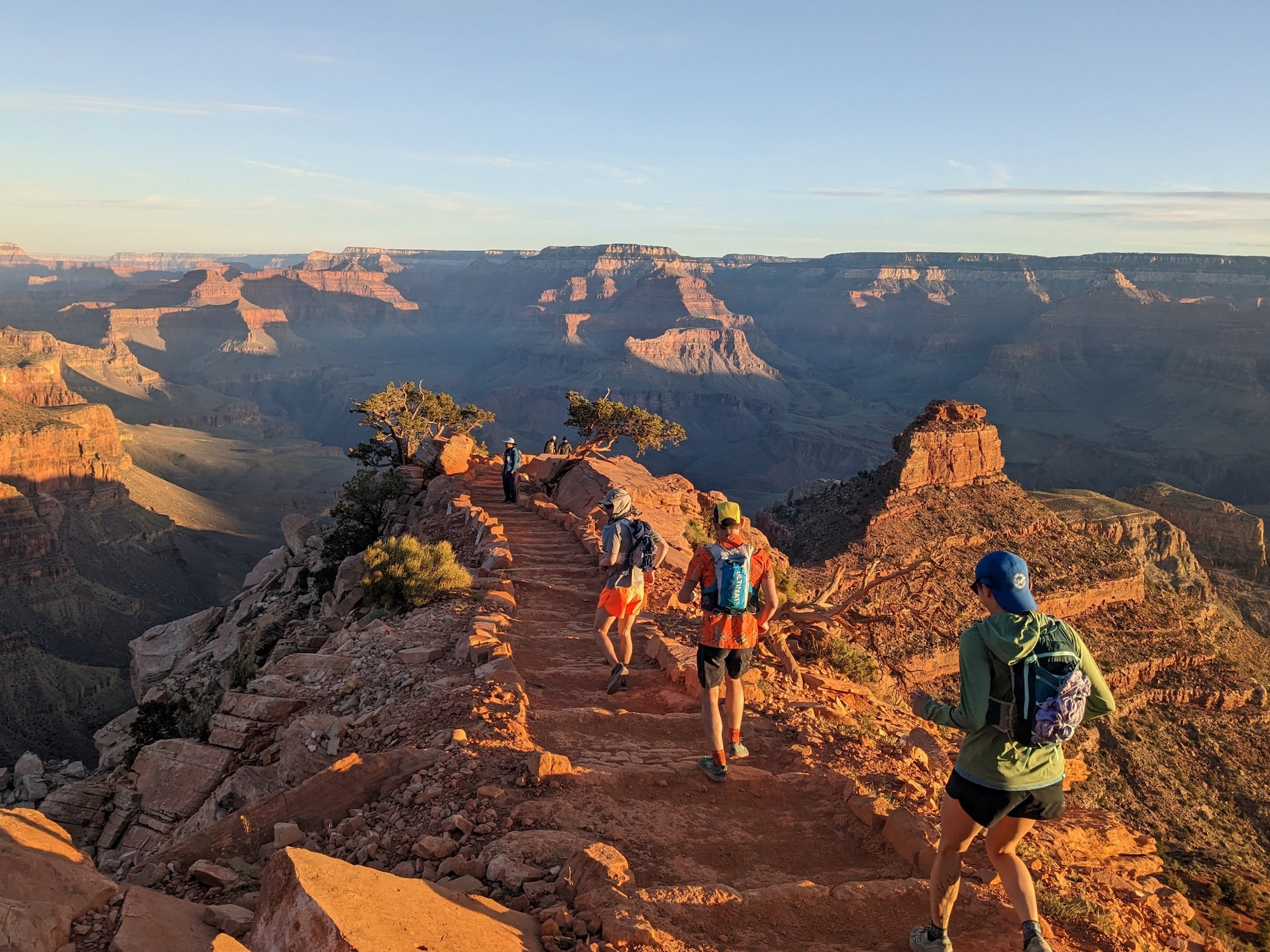 1st Lt. Knoedler attempts the "R2R2R2" at the Grand Canyon.