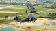 U.S. Air Force HH-60G Pave Hawks assigned to the 33rd Rescue Squadron fly in formation over Kadena Air Base, Japan, April 16, 2024. The HH-60G has served the 33rd RQS since the early 90’s. The squadron will be transitioning to the new HH-60W model, which will provide more advanced and efficient combat and rescue capabilities. (U.S. Air Force photo by Staff Sgt. Jessi Roth)
