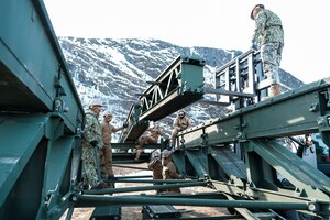 NMCB-11 trains assembles a bridge during DEFENDER 24.