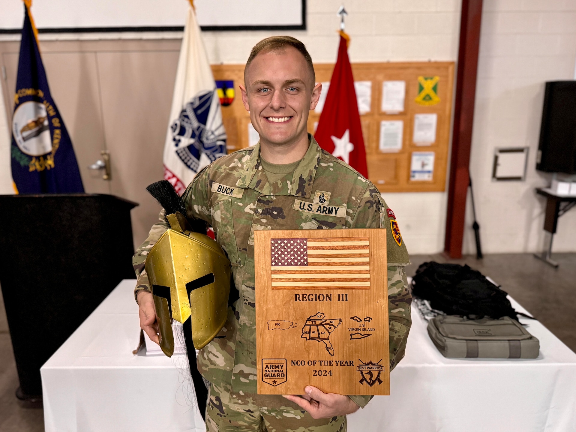 Nineteen competitors from 10 states and territories competed for the titles of Soldier and NCO of the Year for Region III.
