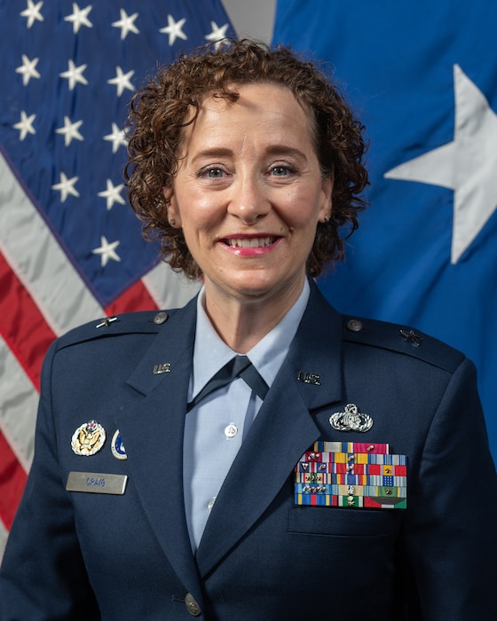 This is the official portrait of Brig. Gen. Lisa M. Craig.