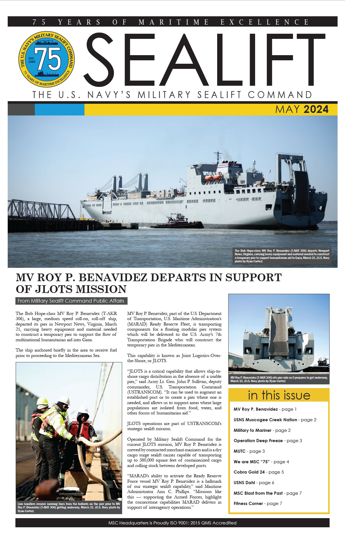 May 2024 Sealift Cover