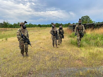 The 168th Civil Engineers Emergency Management team took part in the Air National Guard’s specialized personnel and equipment for the Austere Reconnaissance and Surveillance (SPEARS) course at the Fort Chaffee Maneuver Training Center.