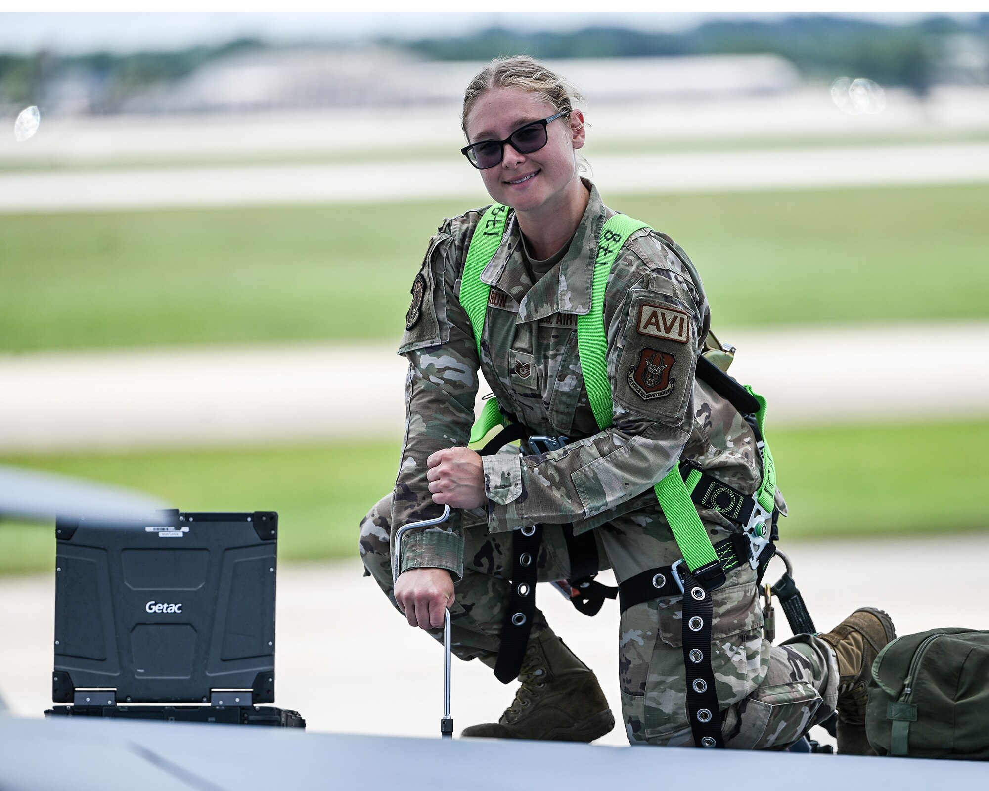Tech. Sgt. Alexandria Fearon, 445th Aircraft Maintenance Squadron integrated avionics technician, is the 445th Airlift Wing August Spotlight Performer.