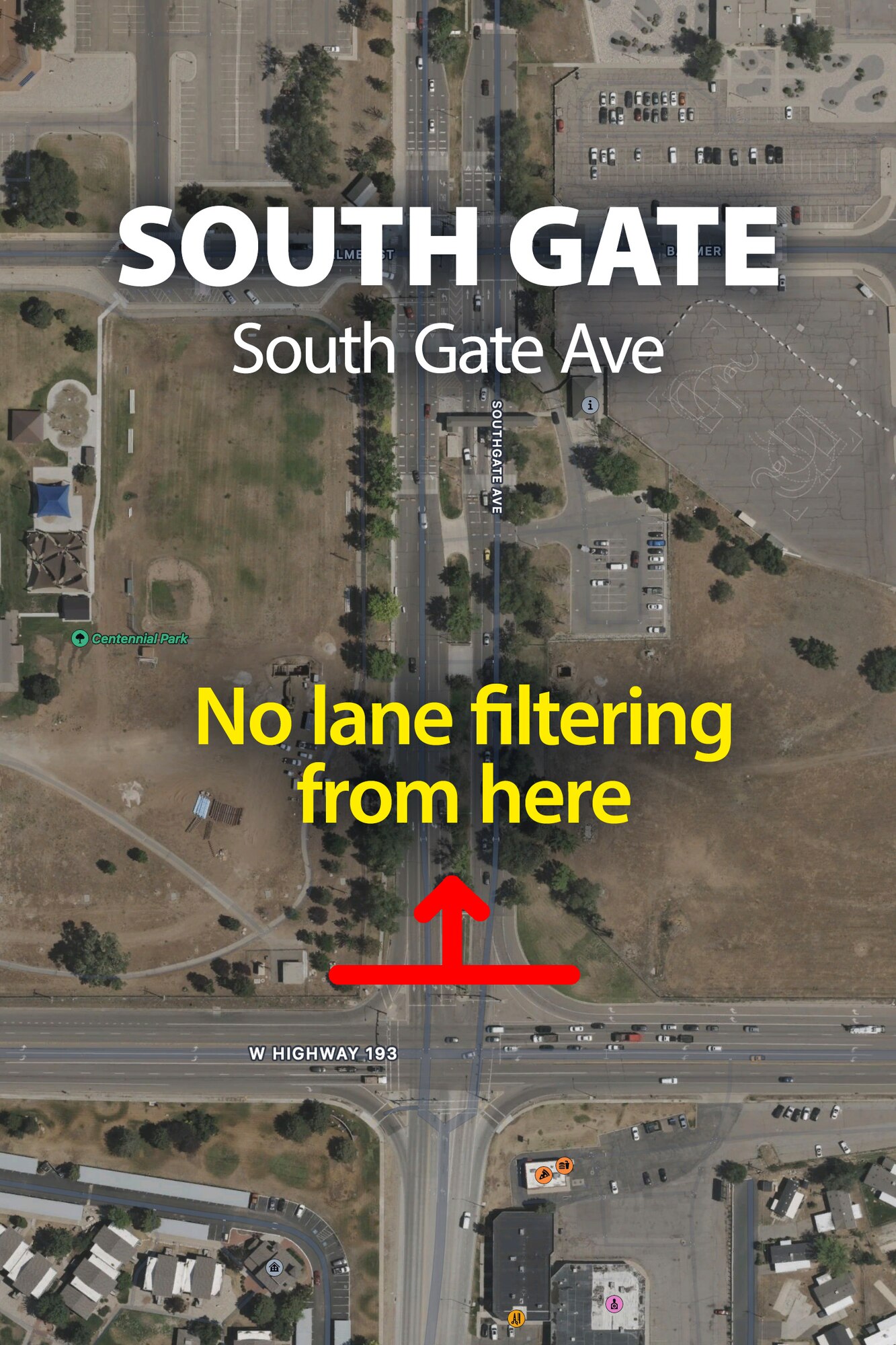 A map of the South Gate area at Hill AFB.