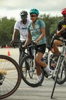 U.S. Army Cpt. Anna Walker participates in cycling familiarization during the 2024 Department of Defense Warrior Games